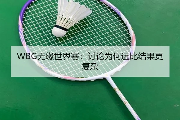 WBG无缘世界赛：讨论为何远比结果更复杂